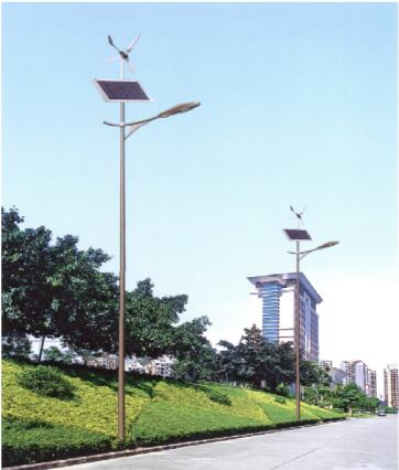 風光互補路燈系統(tǒng)設(shè)計方案（一套電源一個燈）